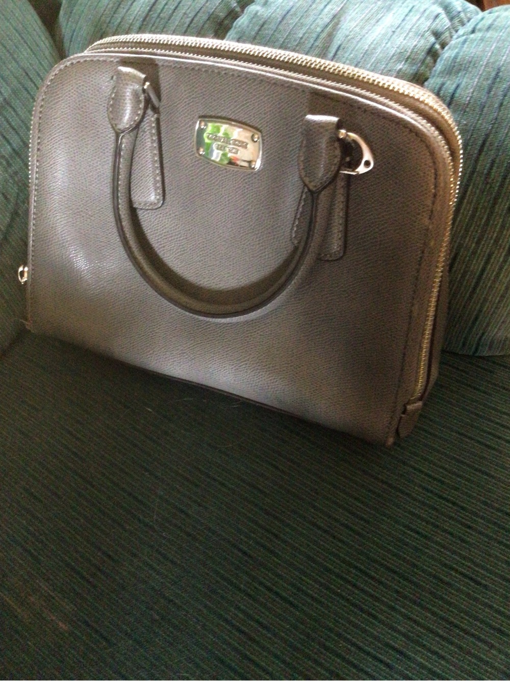 Michael Kors Charcoal Gray Dome Satchel